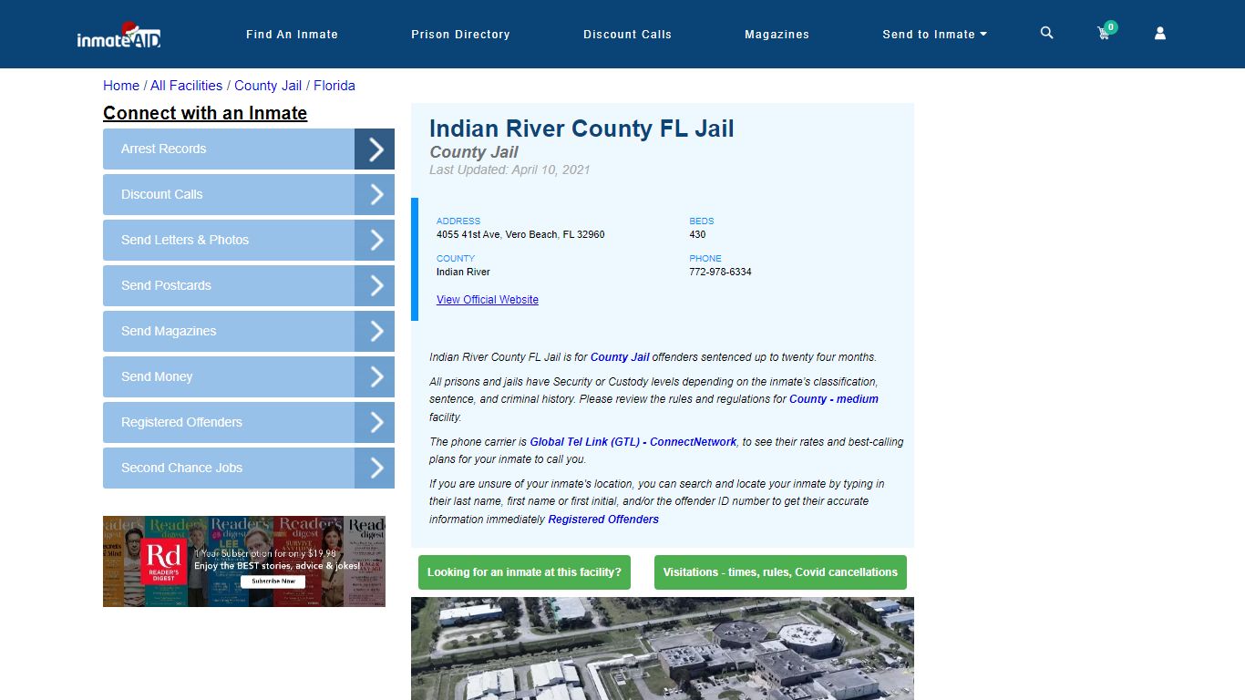 Indian River County FL Jail - Inmate Locator - Vero Beach, FL